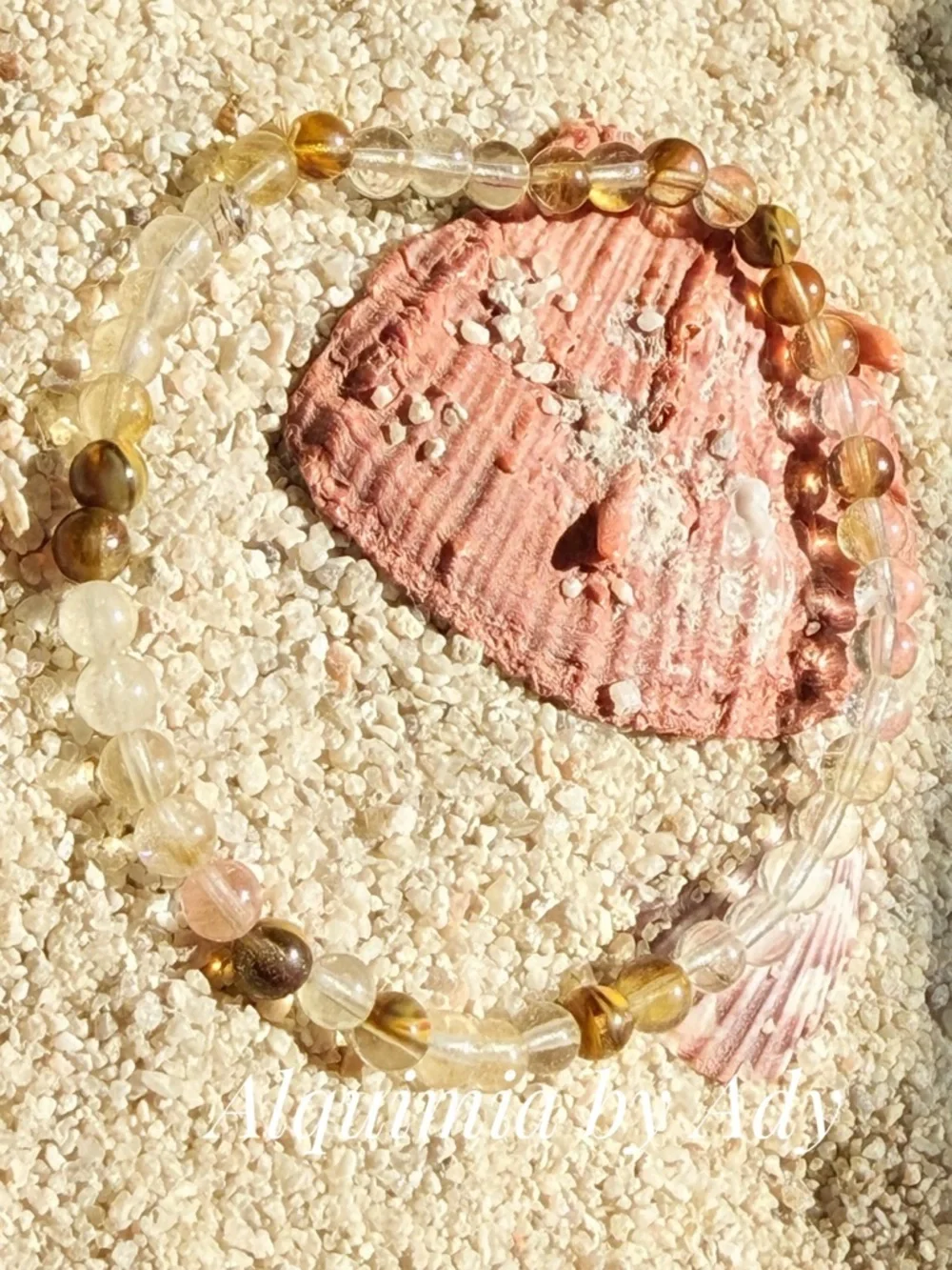 Simple and dainty Beaded Stretch Bracelet + LAGUNA AGATE